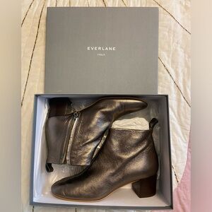 Everlane Italian Leather Gold boots
